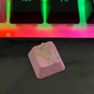 Cute Pink Kawaii Artisan Keycap, for OEM Switches